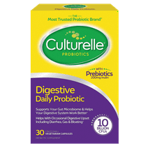 Culturelle Digestive Daily Probiotic Capsules for Digestive Health for Men and Women, 30 Count