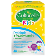Culturelle Kids Probiotic + Multivitamin Chewable Tablets, 30 Ct