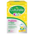 Culturelle Probiotics Kids Probiotic + Fiber Daily Ready-to-Mix Supplement, Digestive Regularity Support for Children, No Flavor Added, 24 Packets