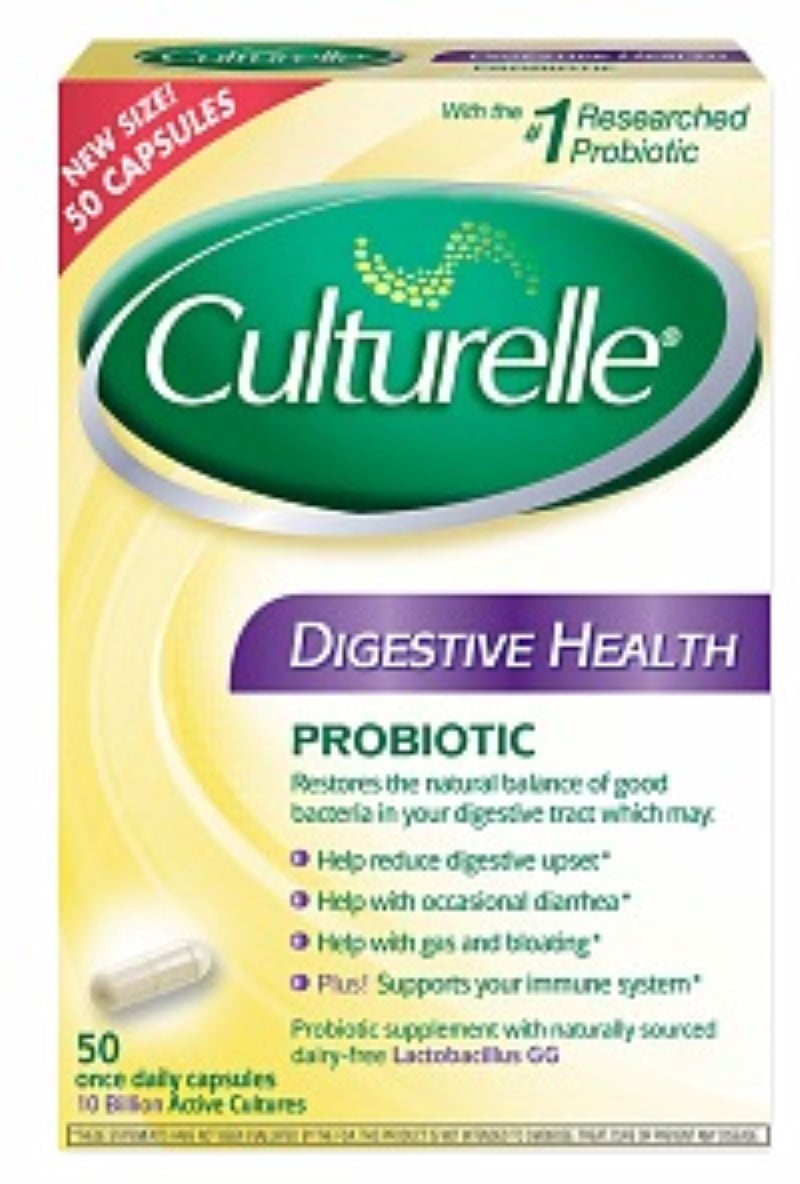 Culturelle Probiotic Digestive Health Capsules 50 ea (Pack of 3)