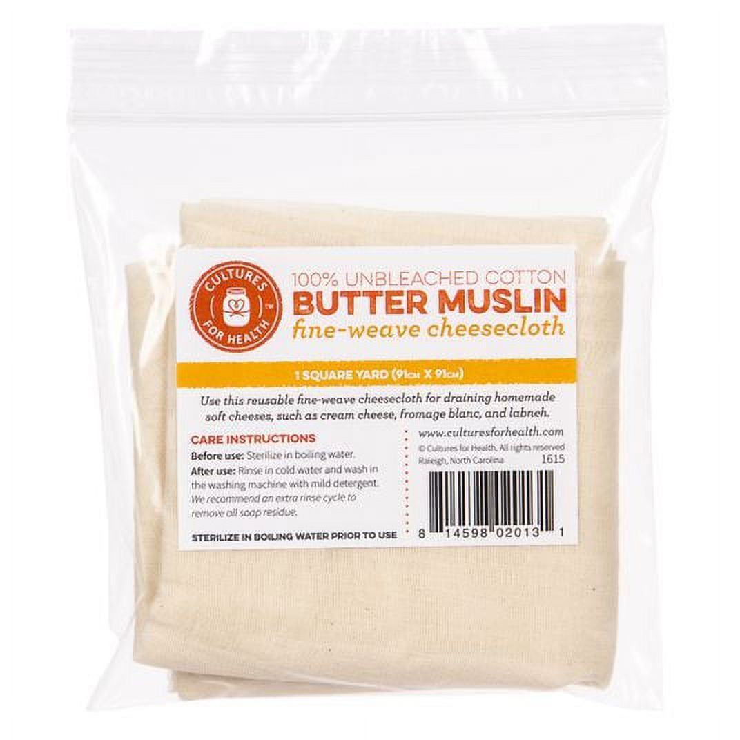 Cultures for Health Butter Muslin, Fine-Weave Cheesecloth-1.6 oz