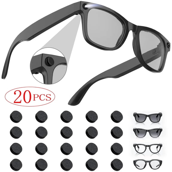 Culurfu 20PCS Black LED Cover Stickers  Ultra-Thin Adhesive Pads, Lightweight Round Design for Small Indicator Lights