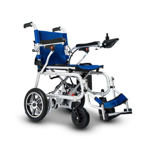 Culver Electric Wheelchair, 12mi—500W Electric Wheelchairs for Adults, Electric Wheelchair Lightweight Foldable, Blue