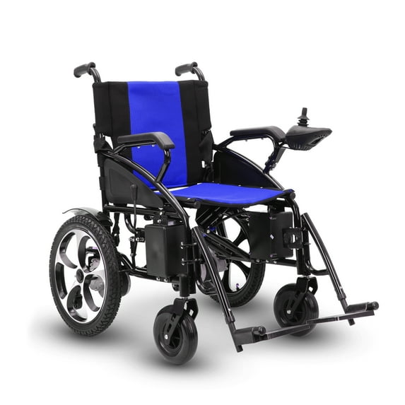 Culver Mobility - ARTEMIS - Electric Power Foldable Lightweight Wheelchair FDA Approved 265lbs -500W- 13Miles (Blue Lithium)