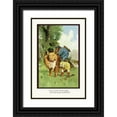 thumbnail image 1 of Culver, R.K. 23x32 Black Ornate Wood Framed with Double Matting Museum Art Print Titled - Teddy Roosevelts Bears: Get On My Back, 1 of 4