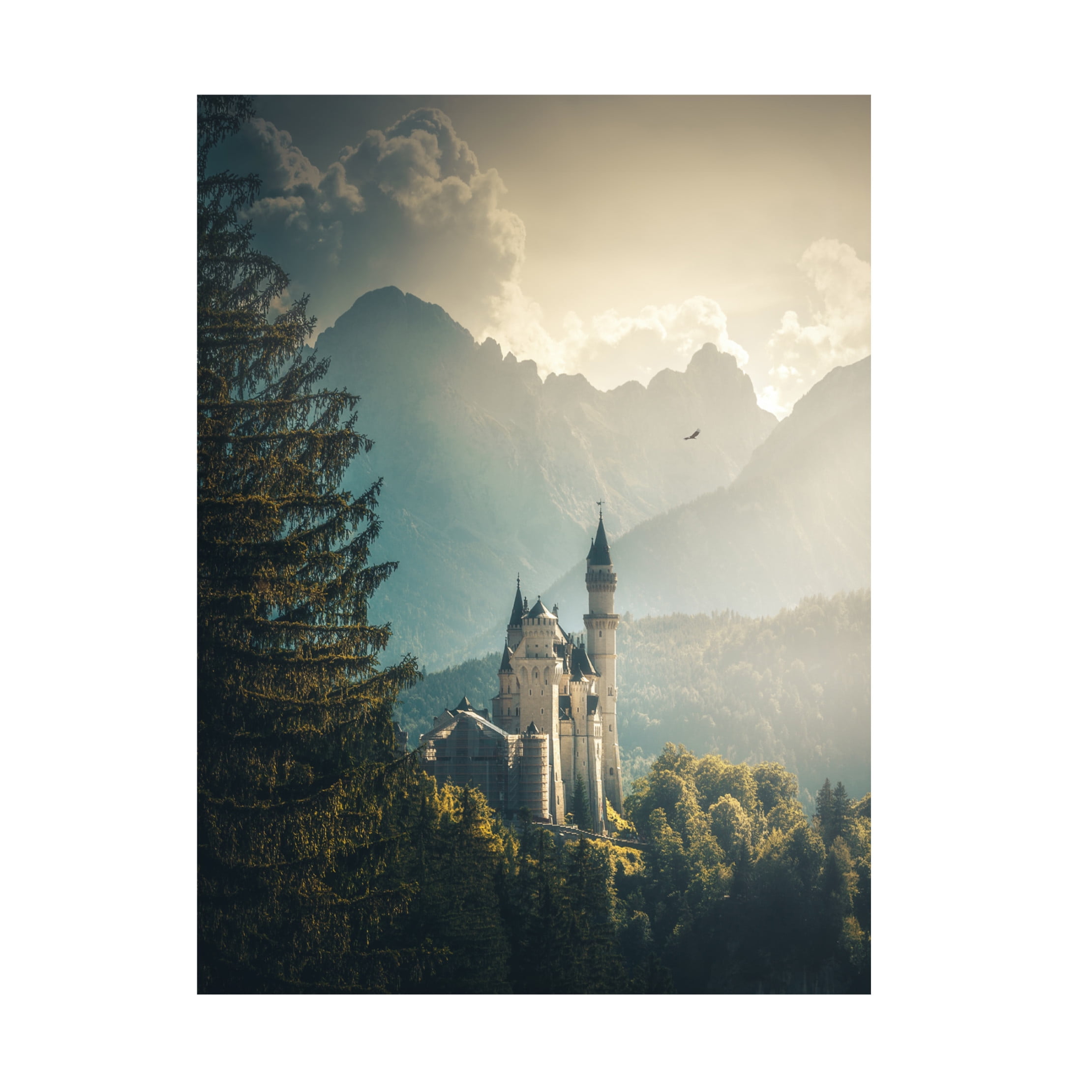 Cuma Cevik 'Neuschwanstein Castle' Canvas Art - 14 x 19 Inches