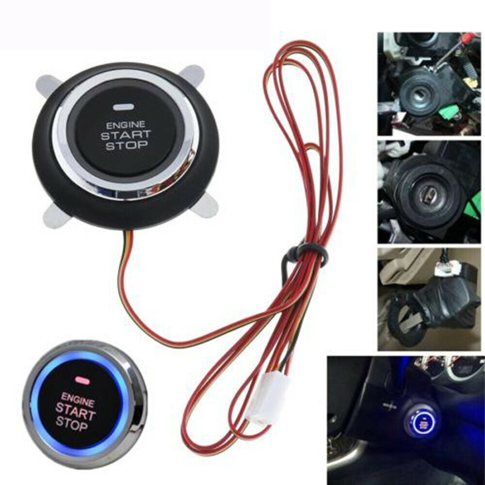 Cumbed 1Pcs Auto Car Engine Push Button Start Stop RFID Ignition Switch