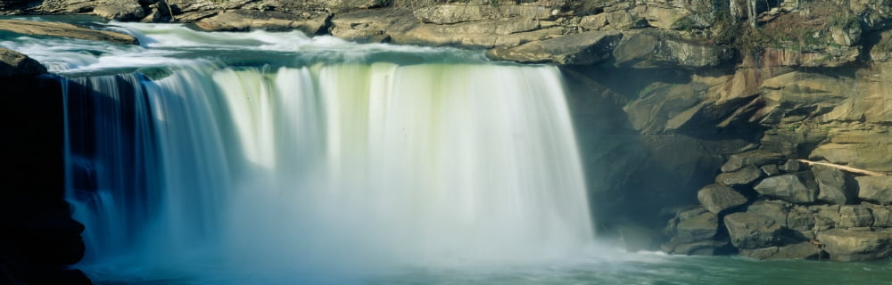 Cumberland Falls Cumberland River Kentucky Canvas Art - Panoramic Images (36 x 12)