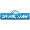 thumbnail image 1 of Cumberland Island GA Georgia Beach Street Sign | Indoor/Outdoor | Surfer Ocean Lover Décor For Beach House Garages Living Rooms Bedroom | Signmission Personalized Gift, 1 of 5