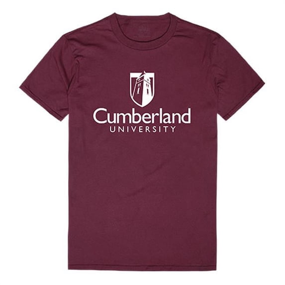 Cumberland University Men Institutional T-Shirt, Maroon White - Small