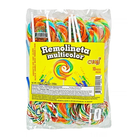Cumi Paleta Remolineta Multicolor Lollipops 12.3 oz. Bag