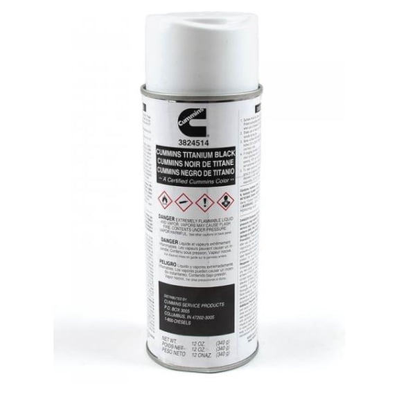 Cummins 3824514 Titanium Black Spray Paint 12oz