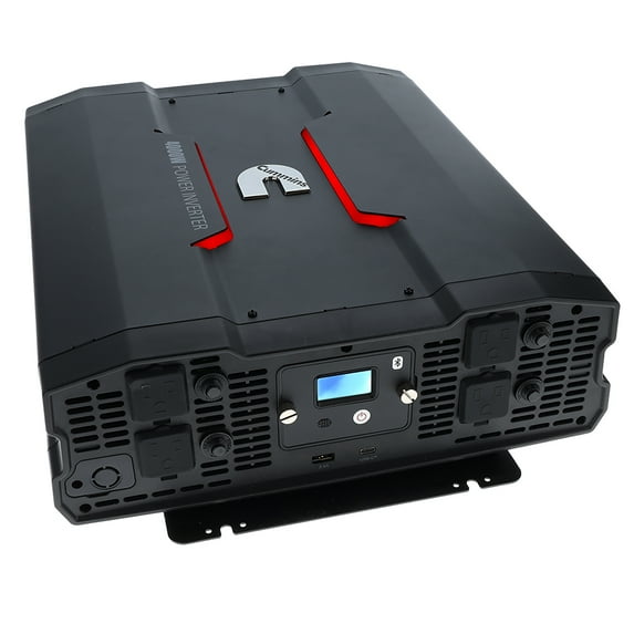 Cummins 4000 Watt Power Inverter Modified Sine Wave Truck Inverter 12V to 110 Volts Four AC Outlets Two USB Ports (Full Cable Kit Included) CMN4000W