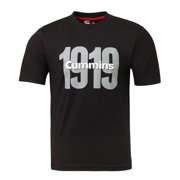 Cummins CMN35240 Retro T Shirts for Men and Women Vintage 1919 Logo Crew Neck Trucker Apparel Black Large