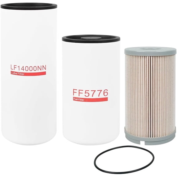 Cummins Oil Change Filter Kit, LF14000NN FF5776 K37-1029, For ISX ISM QSX M11 ISX15 Diesel Engines