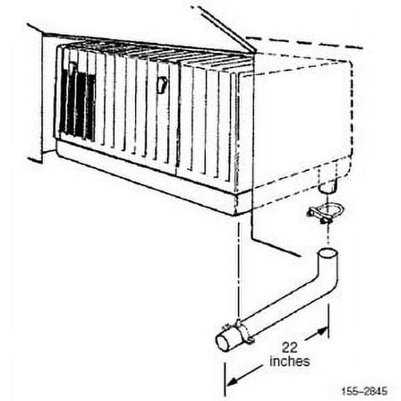 Cummins Onan 155-2325 25" Exhaust Tube Kit Microlite Generator