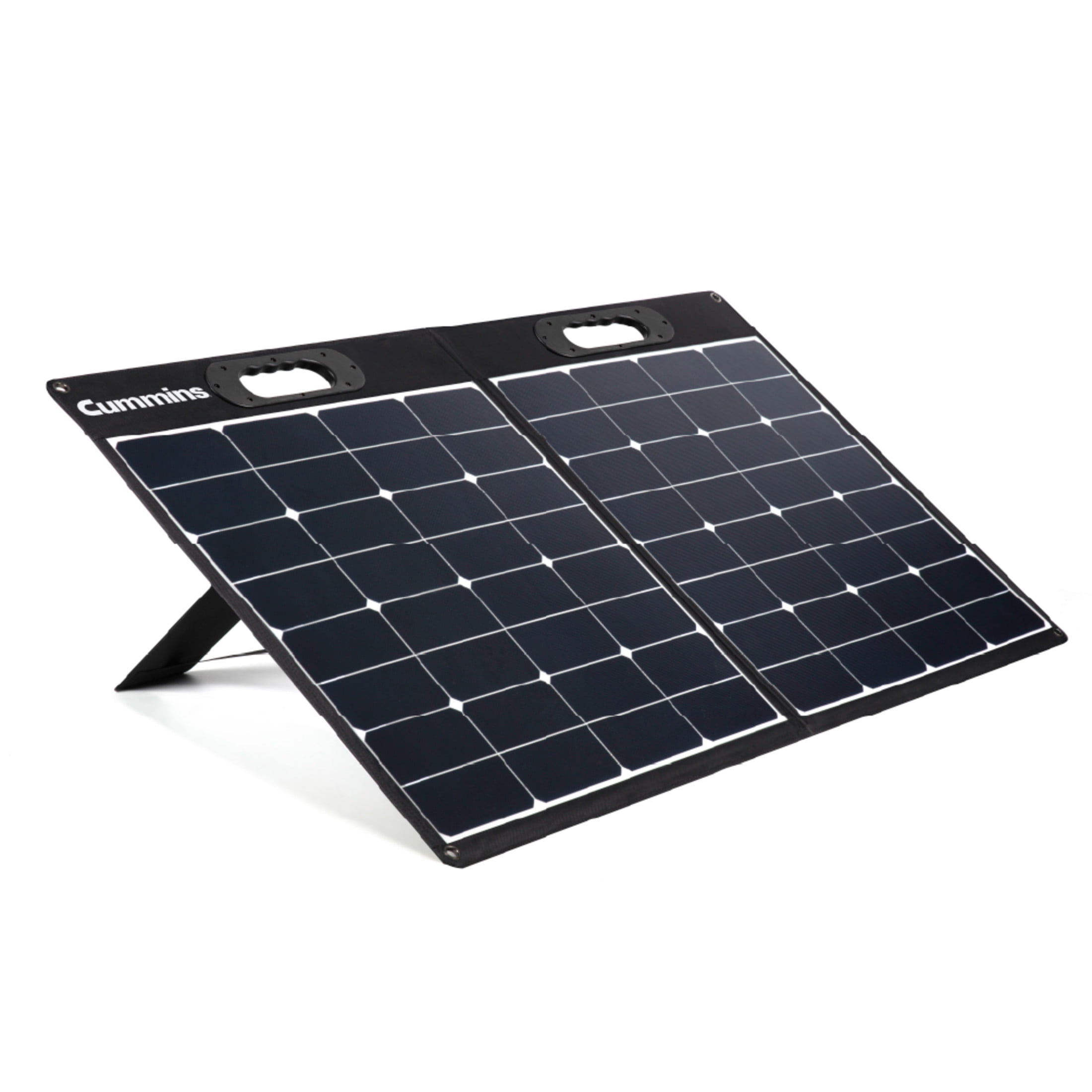 Cummins Portable 100W Solar Panel for Portable Power Stations, iPhone, iPad, Tablets, Laptop, with QC 3.0 USB and USB-C ports, DC Output, for Outdoors, Camping, RVs, and Travel