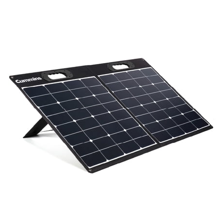 Cummins Portable 100W Solar Panel for Portable Power Stations, iPhone, iPad, Tablets, Laptop, with QC 3.0 USB and USB-C ports, DC Output, for Outdoors, Camping, RVs, and Travel