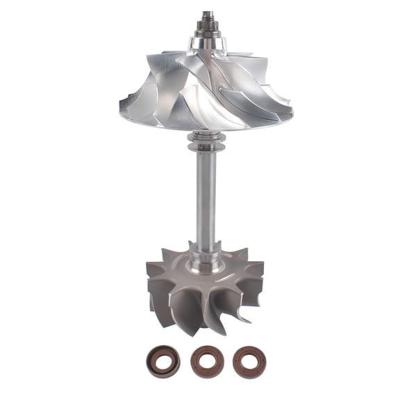 Cummins X15 Turbo Rotor Assembly - HE400VG 7 Blade, Balanced - OEM 5459710, 5358001, Fits 2019 Diesel Turbocharger Engine