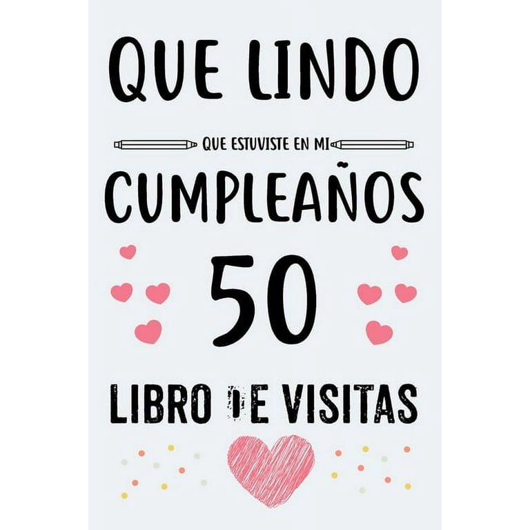 Cumpleaños 50 De Visitas : Para mujer y hombre regalo 50 años libro de  visitas para felicitar A5 120 páginas (Paperback) 
