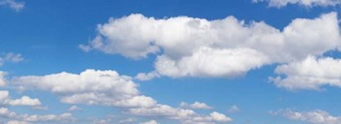 Cumulus Clouds Baden-Wurttemberg Germany Canvas Art - Panoramic Images (33 x 12)