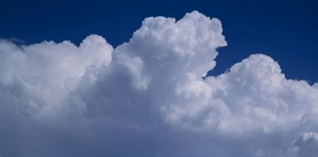 Cumulus clouds Canvas Art - Panoramic Images (24 x 12)