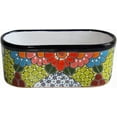 thumbnail image 1 of Cuna Mexican Colors Talavera Ceramic Garden Pot, 1 of 2