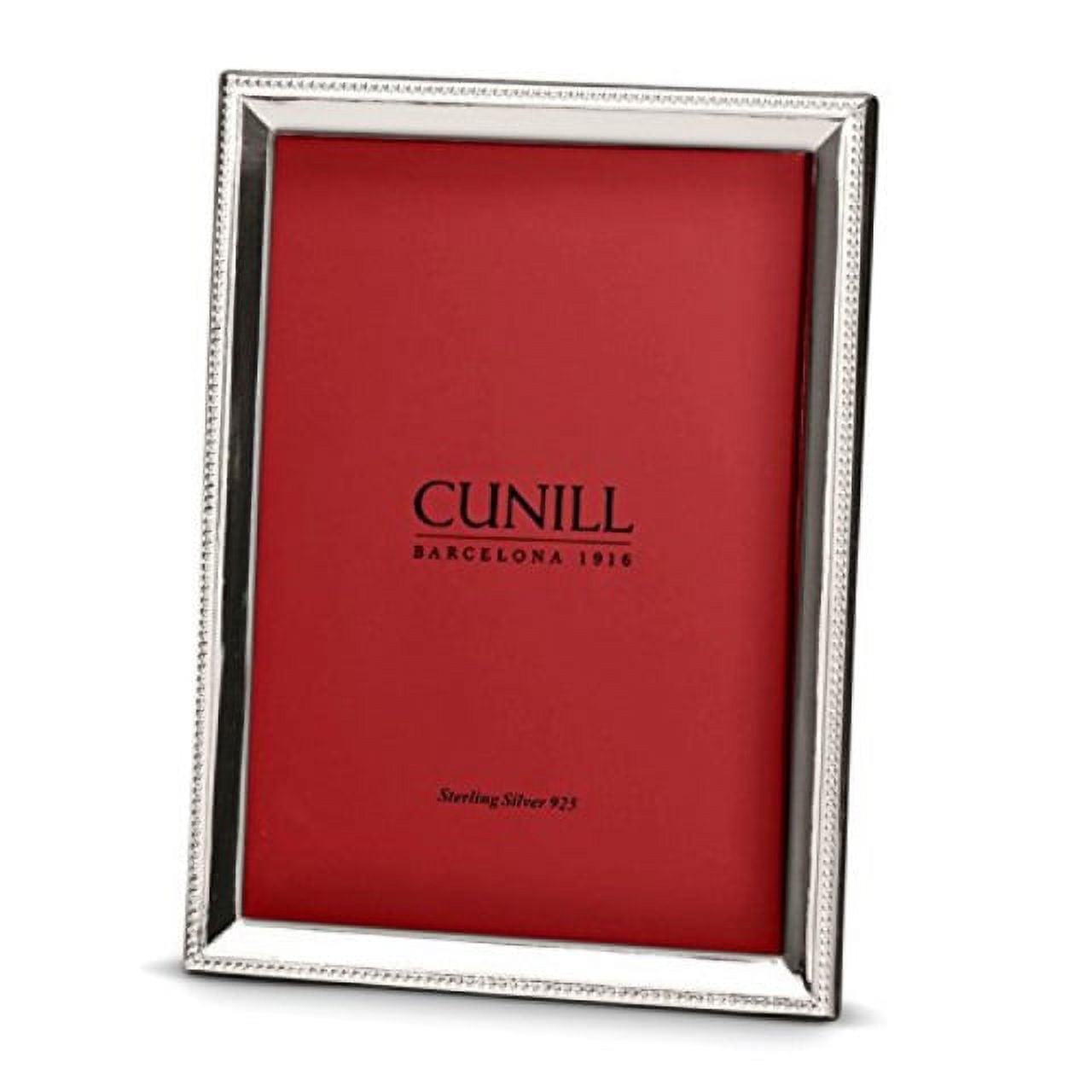 Contemporary 5x7 Silver Beveled Wood Tabletop Frame