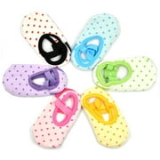 Cunina Non Slips Socks for Toddler Anti Slip Baby Sock Non Skid Socks Cute for 8-36 Months Infants Girls Low Cut 6 Pairs