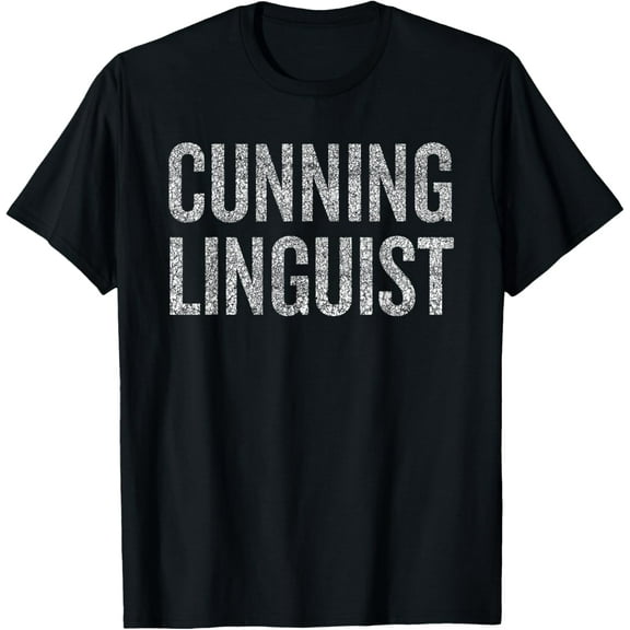 Cunning Linguist T for Halloween Last Minute Costume T-Shirt