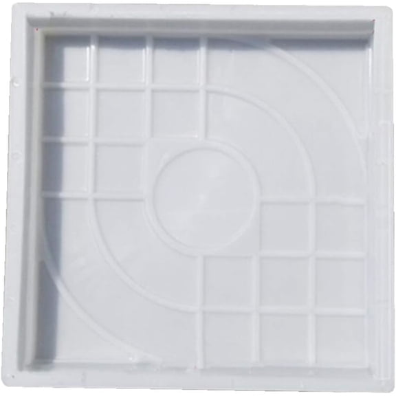 Cuoff Cement Mold Concrete Brick Mold Path Maker Pavement Mold Paving Stepping Stone Mold for Garden Patio Lawn Yard Decoration 25x25cm