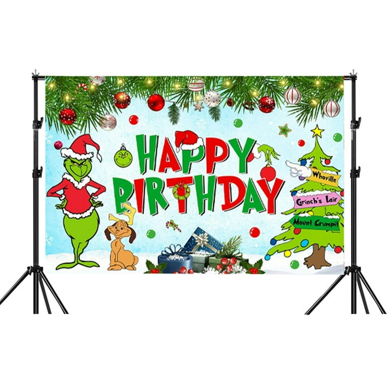 Grinch store birthday party