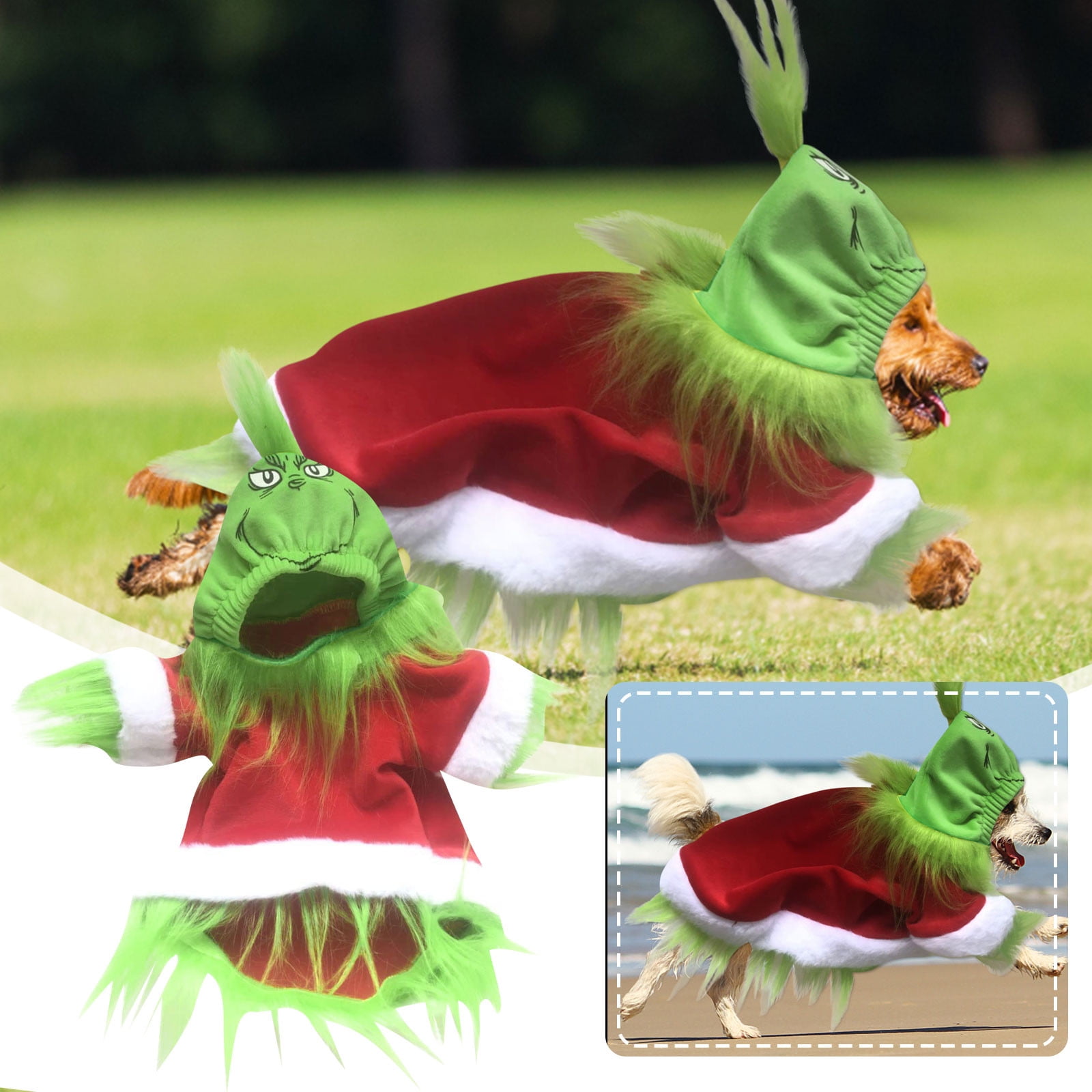 Grinch dog outfit best sale