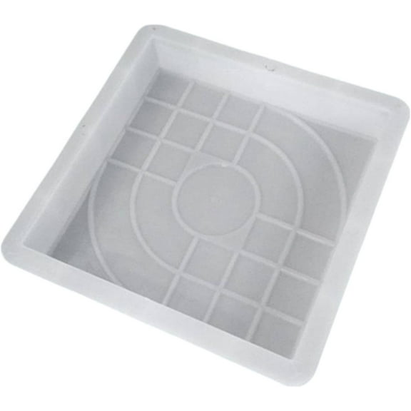 Cuoff Concrete Mold Stepping Stone Paver Square Cement Mold Square Paving Mold for Garden Walkway Patio Stepping Stones Sidewalk, White