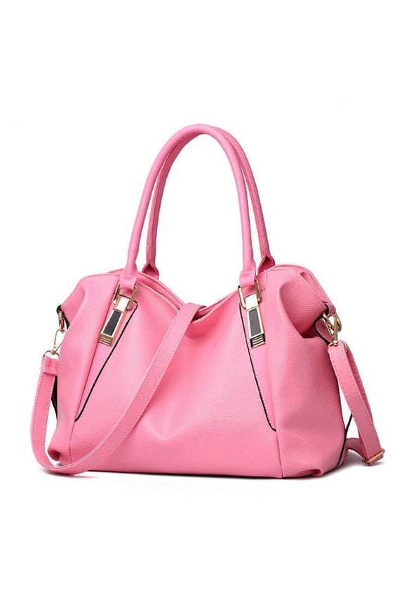 Crossbody Bags for Women Fashion Soft Leather Large Capacity Bag One Shoulder Bag Handbag Pink