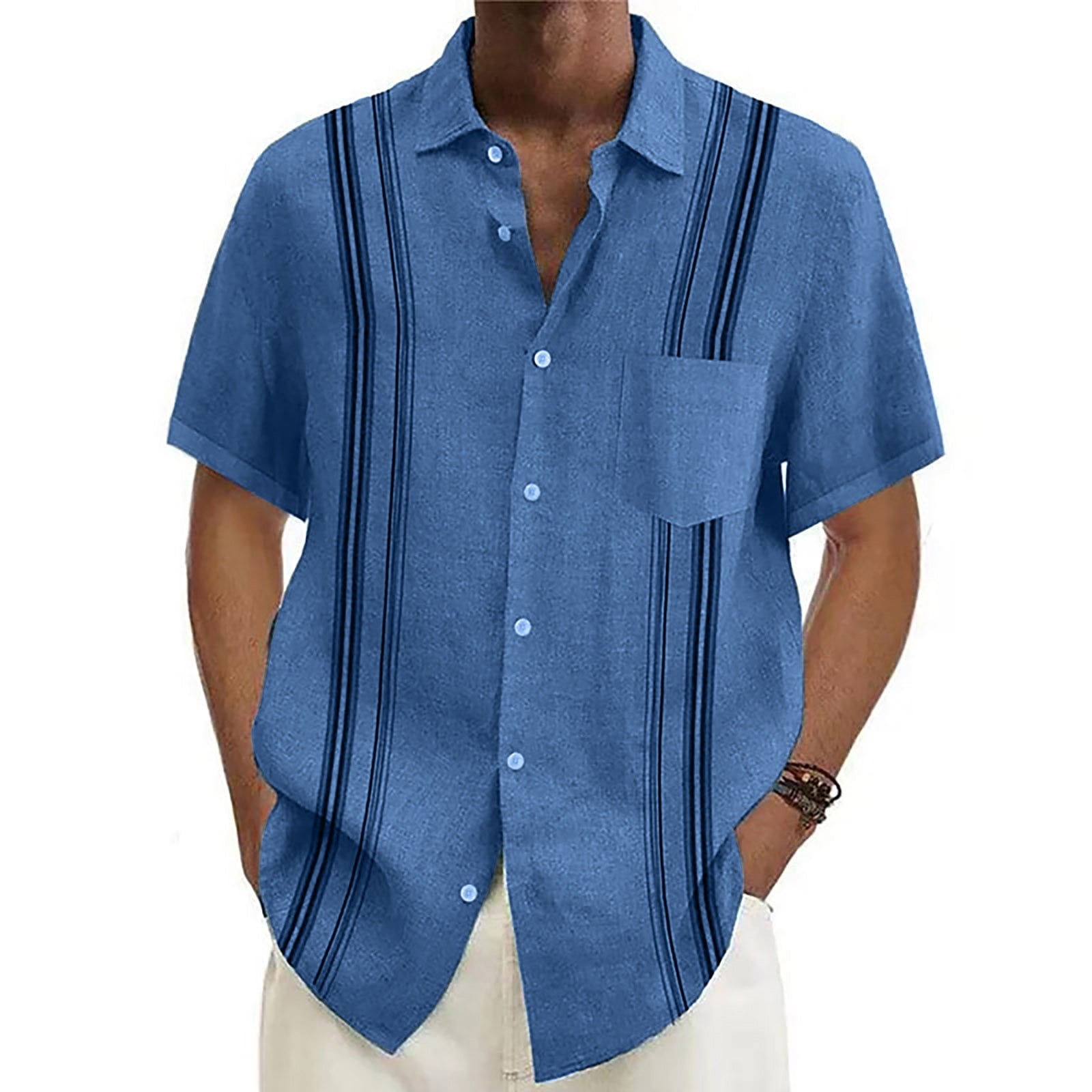Cuoff Designer Spring Summer Men's Casual Cotton Linen Solid Color ...