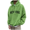 thumbnail image 1 of Cuoff Hoodies Sweatshirt Winter Loose Printed Casual Fashion Sports Hoodies for men Green 6X, 1 of 4