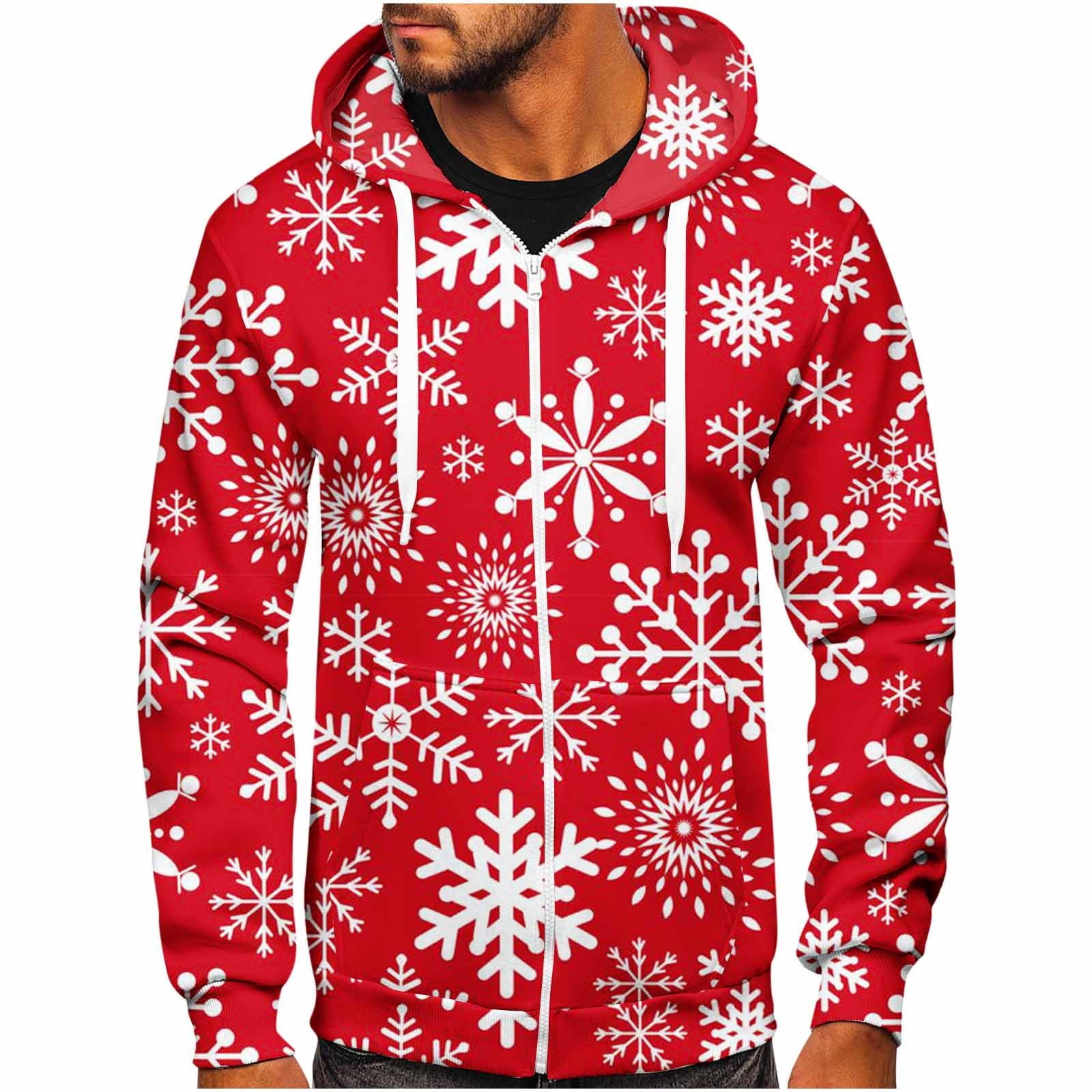 Cuoff Hoodies Sweatshirt Winter Sweater With Hat Half Gradual Change