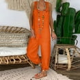 thumbnail image 1 of Cuoff Retro Loose Fit Suspenders Jumpsuits, XL (Women's), 1 of 5