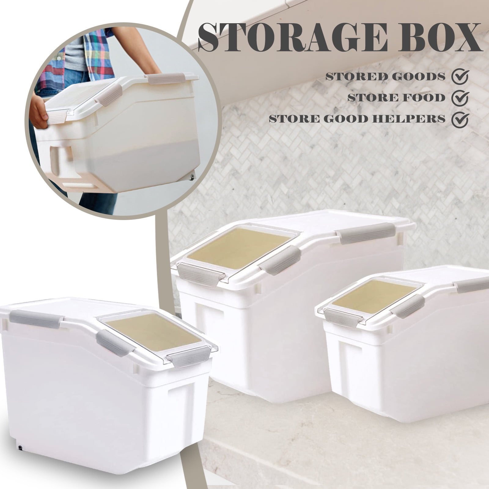 Decorative dog food storage cheap bin