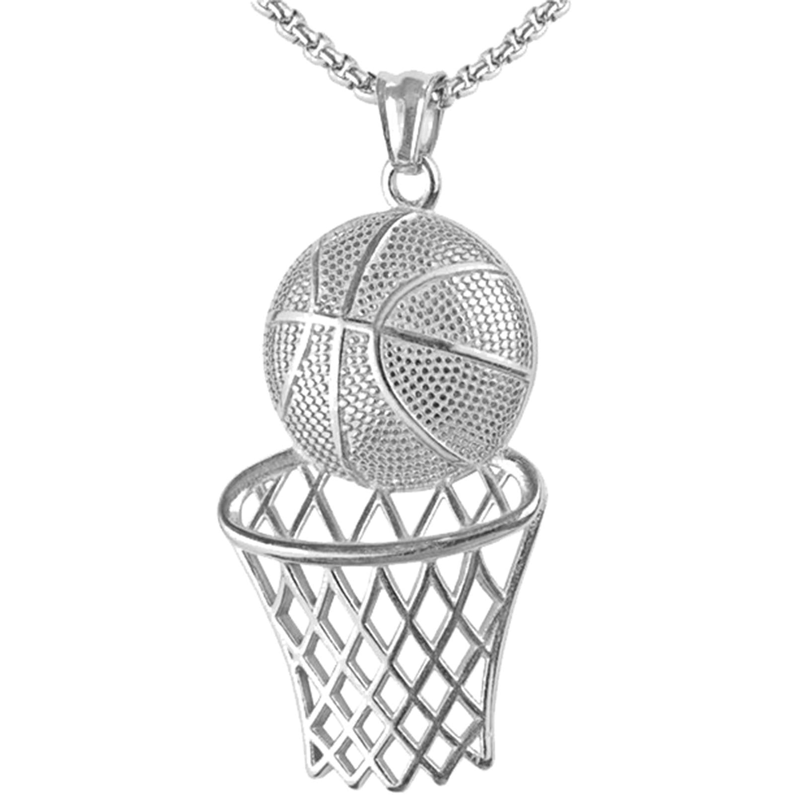 Cuoff Valentines Day Gifts Girlfriend Jewelry Boys Necklace Basketball