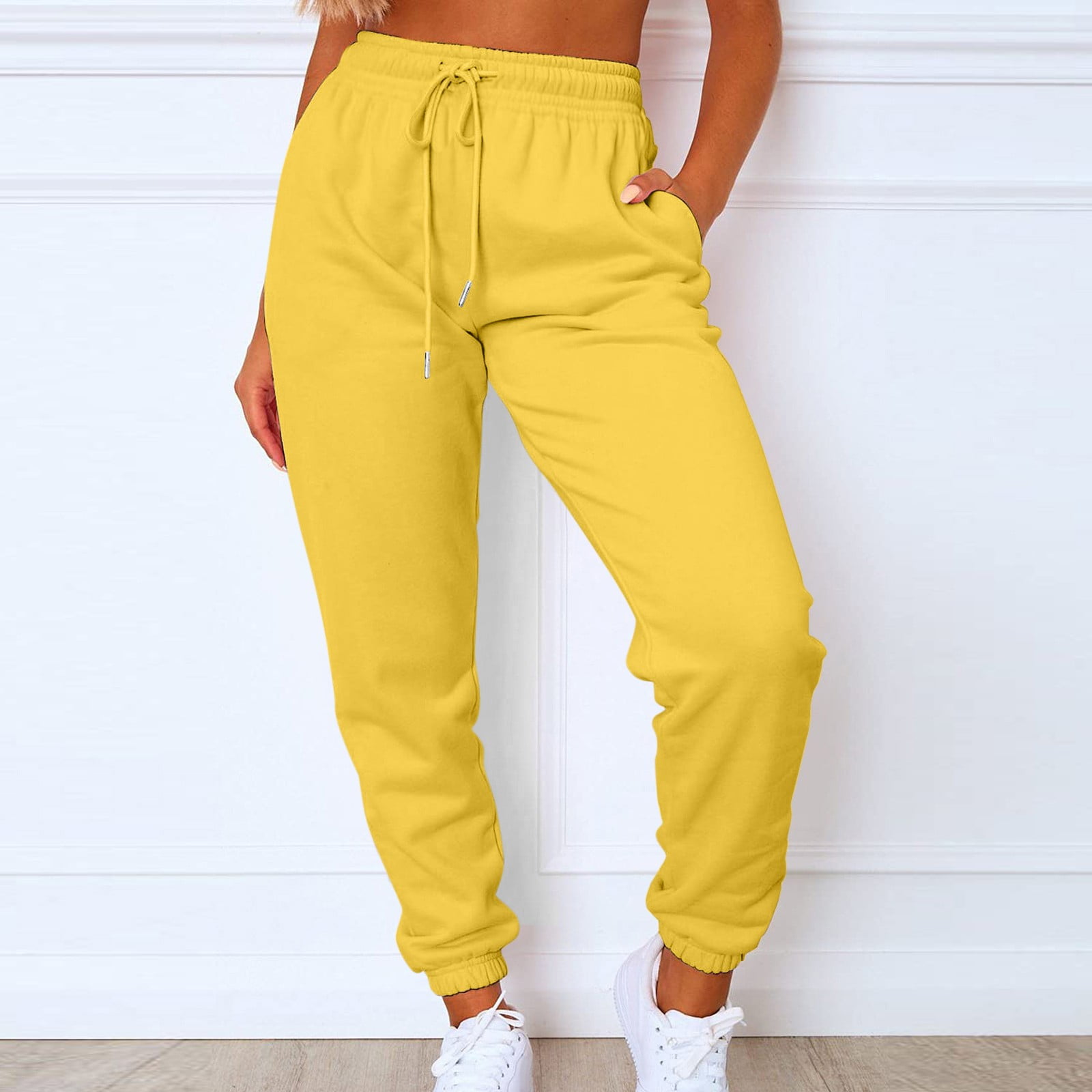 Cuoff Womens Fashion Cargo Pants Women Cargo Sweatpants for Sport Solid