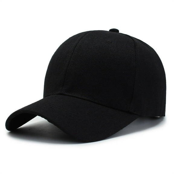 Cuoff hats Hat Cotton Light Board Solid Color Baseball Cap Men Cap Outdoor Hat Black One size 80% Polyester,20% Spandex