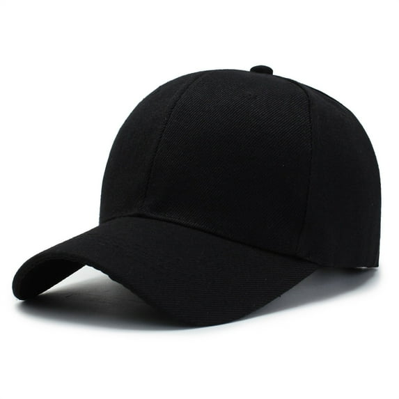 Cuoff hats Hat Cotton Light Board Solid Color Baseball Cap Men Cap Outdoor Hat Black One size 80% Polyester,20% Spandex