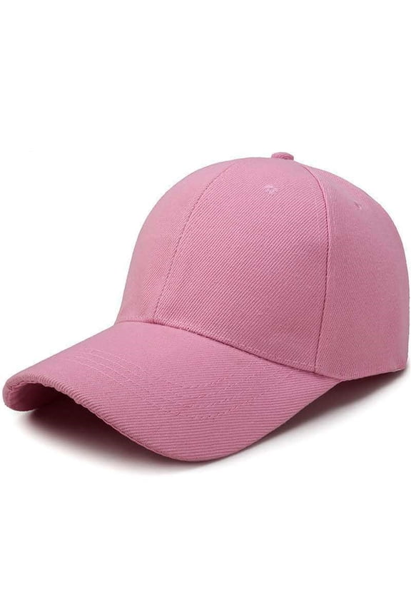hats Hat Cotton Light Board Solid Color Baseball Cap Men Cap Outdoor Hat Pink One size 80% Polyester,20% Spandex