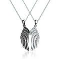 thumbnail image 1 of Cuoka 2 Set Wings Necklace 925 Sterling Silver Pendant Necklaces for Women Wife Mom 18K White/Black Gold Plated Jewelry Birthday Christmas Gifts, 1 of 7
