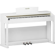 Cuoote 88 Key Weighted Hammer Action Digital Piano W/ Full-Size Weighted Keys, 3 Metal Pedals, Power Adapter, Headphone Jack, Multi-Tone Selection for Adults Beginners, White
