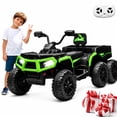 thumbnail image 1 of Akaber Kids Ride On Car for 3-9, 24V 4x200W Motors Ride on Toy with Remote Control, LED Lights, 18" Leather Seat, Rear Storage Basket, 1 of 10
