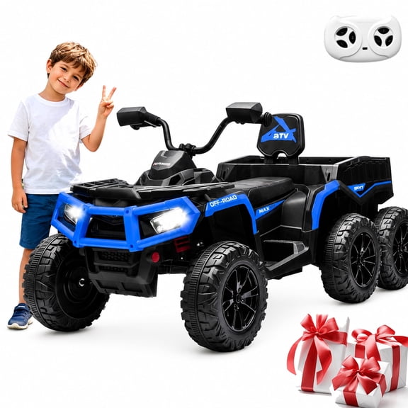 Akaber Kids Ride On Car for 3-9, 24V 4x200W Motors Ride on Toy with Remote Control, LED Lights, 18" Leather Seat, Rear Storage Basket