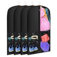 Cuopluber 4 PCS Garment Bags for Dance Costumes,20'' x 50'' Clear PVC